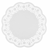 250 Tortenspitzen rund Ø 38 cm weiss
