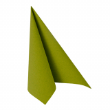 20 Servietten ROYAL Collection 1/4-Falz 33 cm x 33 cm olivgrün