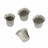 18 Kerzenhülsen Ø 1,9 cm · 2,7 cm silber
