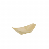 50 Fingerfood - Schalen, Holz pure 14 cm x 8,2 cm Schiffchen