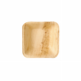 25 Schalen, Palmblatt pure eckig 40 ml 8 cm x 8 cm x 2 cm