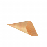 50 Fingerfood - Spitztüten, Holz pure Ø 6,5 cm · 12,5 cm