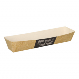 50 Snacktrays, Pappe pure 3,5 cm x 3,3 cm x 18,5 cm Good Food