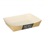 50 Snacktrays, Pappe pure 4 cm x 11 cm x 16 cm Good Food
