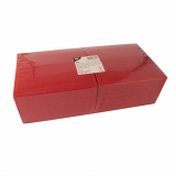 250 Servietten, 3-lagig 1/8-Falz 40 cm x 40 cm rot