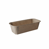 25 Backformen pure eckig 523 ml 5 cm x 8,5 cm x 18,8 cm braun