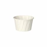 100 Dressingbecher, Papier pure rund 90 ml Ø 6,6 cm · 4,2 cm weiss