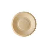 50 Fingerfood - Teller, Holz pure rund Ø 14 cm · 2 cm