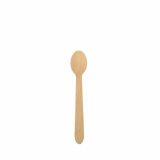 25 Kaffeelöffel, Holz pure 11 cm