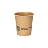 50 Portionsbecher, Pappe 120 ml Ø 6 cm · 6,6 cm braun