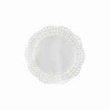 100 Tortenspitzen Fine Line rund Ø 20 cm weiss "Firenze" Premium-Qualität