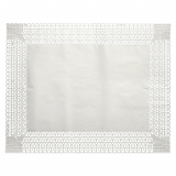100 Tortenspitzen Fine Line eckig 46 cm x 36 cm weiss "Firenze" Premium-Qualität