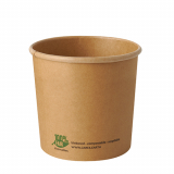 25 Suppenbecher, Pappe 760 ml Ø 11,5 cm · 11 cm braun