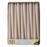 50 Leuchterkerzen Ø 2,2 cm · 25 cm puder