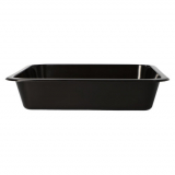 50 Mikrowellenschalen, PP ungeteilt 1330 ml 4,9 cm x 22,7 cm x 17,8 cm schwarz