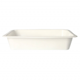 50 Mikrowellenschalen, PP ungeteilt 1330 ml 4,9 cm x 22,7 cm x 17,8 cm weiss