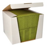 100 Servietten ROYAL Collection 1/4-Falz 40 cm x 40 cm olivgrün