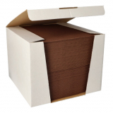 100 Servietten ROYAL Collection 1/4-Falz 40 cm x 40 cm braun