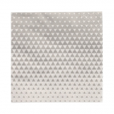 20 Servietten, 3-lagig 1/4-Falz 25 cm x 25 cm grau Optik