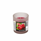Flavour by GALA Duftkerze im Glas Ø 70 mm · 77 mm weinrot - Wild Raspberry Indro