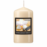 Flavour by GALA Duft-Stumpenkerze Ø 58 mm · 110 mm elfenbein - Sandalwood-Vanilla
